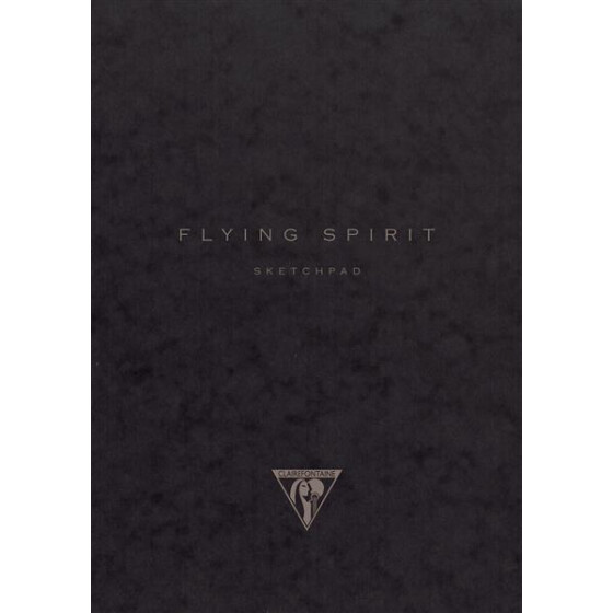Flying Spirit Heft schwarzer Einband 19x25cm 60 Blatt 90g