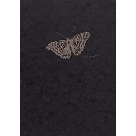 Flying Spirit Skizzenheft schwarzer Einband A5 50 Blatt 90g