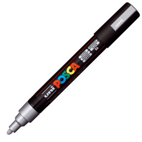 Marker POSCA PC-5M mittelfein Rundspitze 1,8-2,5 mm - silber