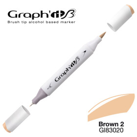 GRAPH'IT Marker Brush & Extra Fine - Basic Brown 2 (3020)
