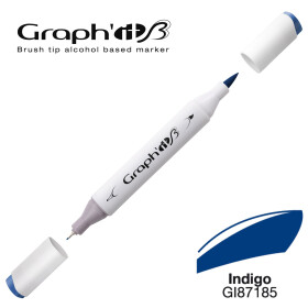 GRAPH'IT Marker Brush & Extra Fine - Indigo (7185)