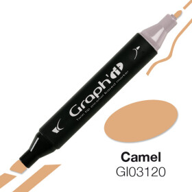 GRAPH'IT Marker mit Rund- / Keilspitze Alkohol-basiert, Farbe: Camel (3120)