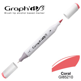 GRAPH'IT Marker Brush & Extra Fine - Coral (5210)