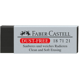 Radierer DUST-FREE Kunststoff 62 x 21,5 x 11,5 mm - schwarz