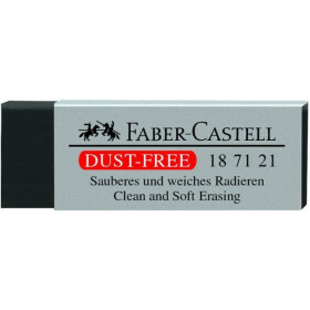 Radierer DUST-FREE Kunststoff 62 x 21,5 x 11,5 mm - schwarz