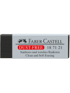 Radierer DUST-FREE Kunststoff 62 x 21,5 x 11,5 mm - schwarz