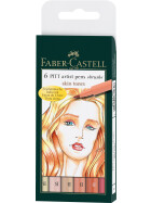 Tuschestift PITT® Artist Pen Brush light skin - 6er Etui