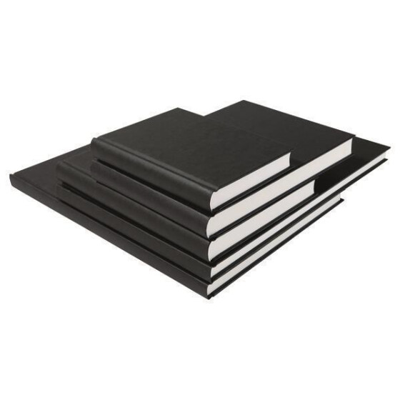Skizzenbuch Ganzefalin <A3, 30 x 38 cm, 120g/qm - 136 Seiten schwarzer Einband