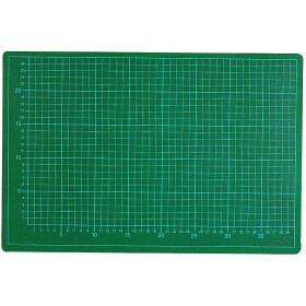 Schneideunterlage 60x45 grün / grün, cm-Raster