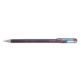 PENTEL Gel-Tintenroller Glitzer Dual 0,5mm Dual Metallic violett+me.bl