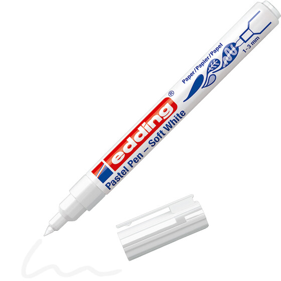edding 1500 Pastel Pen - Soft White