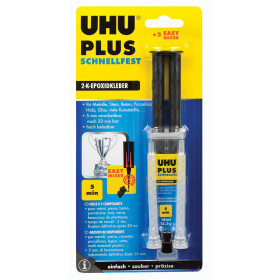 UHU 2-Komponenten-Klebstoff plus schnellfest, 15g Doppel-