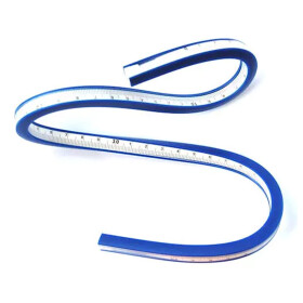 Flexibles Kurvenlineal 50 cm - mit Teilung