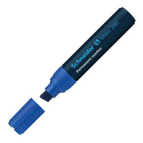 SCHNEIDER Maxx 280 Permanent-Marker Keilspitze 4-12mm - blau