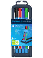 Kugelschreiber SLIDER EDGE Pastell XB - 4er Box farbig sortiert