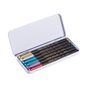 Fasermaler 1200 metallic colourpen, 1 - 3 mm, 6er Set Sortiert