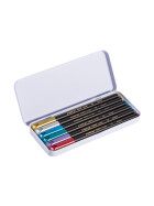 Fasermaler 1200 metallic colourpen, 1 - 3 mm, 6er Set Sortiert