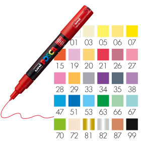 Marker POSCA PC-1MC extra-fein konische Spitze 0,7 mm - alle Farben