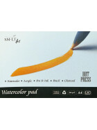 Traditioneller Aquarellblock A4 - Hot-Press, 20 Blatt, 260 g/qm