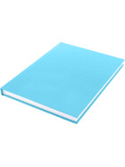 Skizzenbuch A5 - 80 Blatt, Hardcover 100g/qm pastell-blau