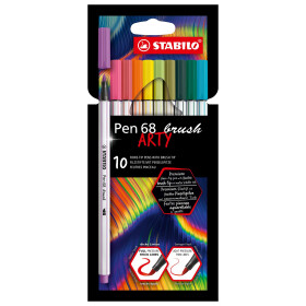 Pinselstift Pen 68 brush - 10er Kartonetui ARTY neue Farben