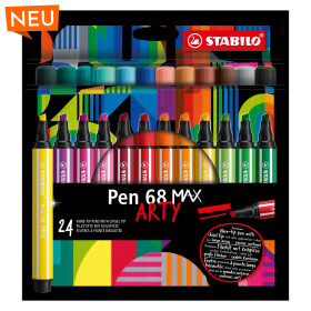 Filzstift STABILO® Pen 68 MAX Keilspitze 2 + 5 mm...