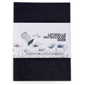 Aquarell Leporello, 300 g/qm 100% Cotton, 10,5x14,8 cm -...