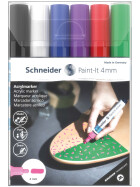 Acrylmarker Paint-It 320 4mm - Set 1 6er Etui, farbig sortiert