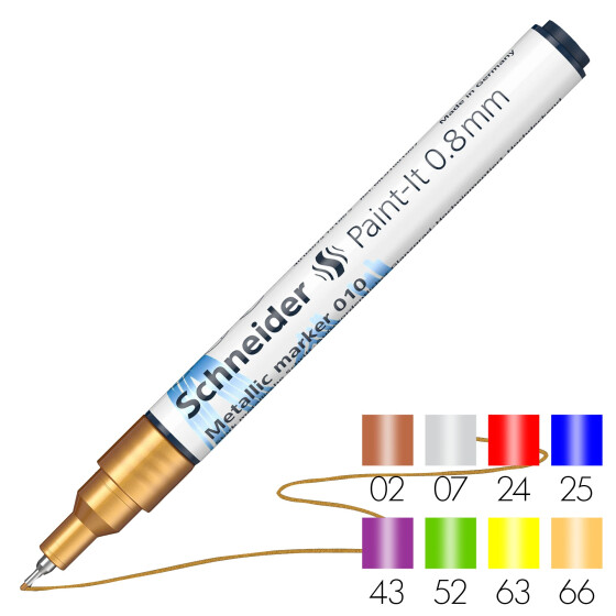 Metallicmarker Paint-It 010 0,8 mm - 8 Farben